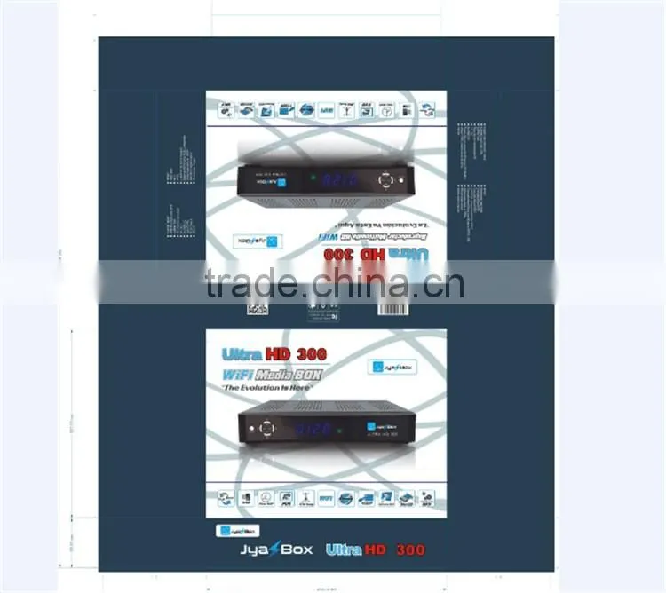 JYAZ Box Ultra HD 300 with JB200 8PSK WiFi Universal Remote Control