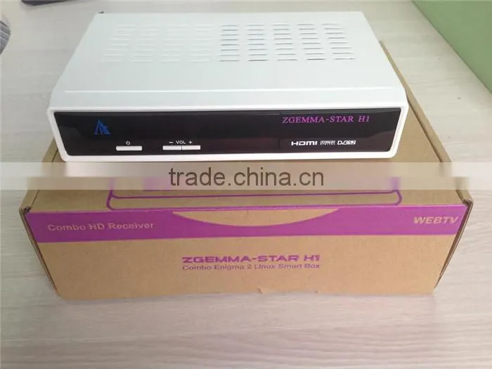 Satellite receiver twin DVB-S2+C Linux Smart Box HD cccam receiver best Zgemma Star H1