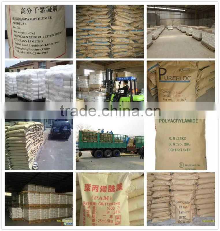 Waste water treatment cation polyacrylamide flocculant