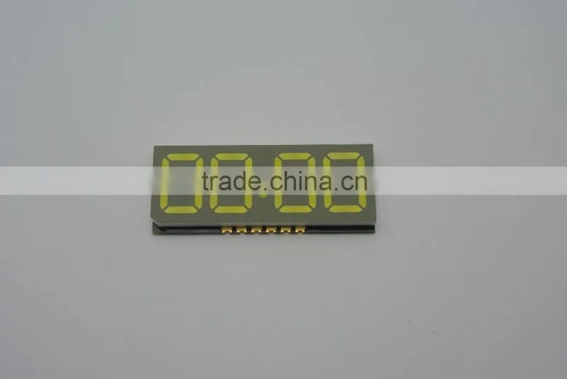 High brightness good reliability 4 digit 7-segment SMD LED display
