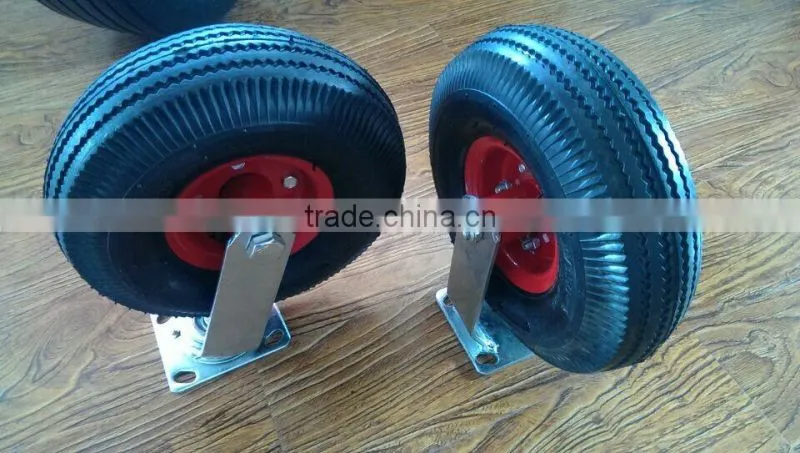 qingdao high quality small rubber caster wheels 4.10/3.50-4