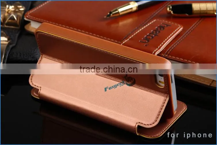 2015 new smart leather case for iphone 6/for iphone 5s/for iphone 4s ,smart waterproof case for iphone .