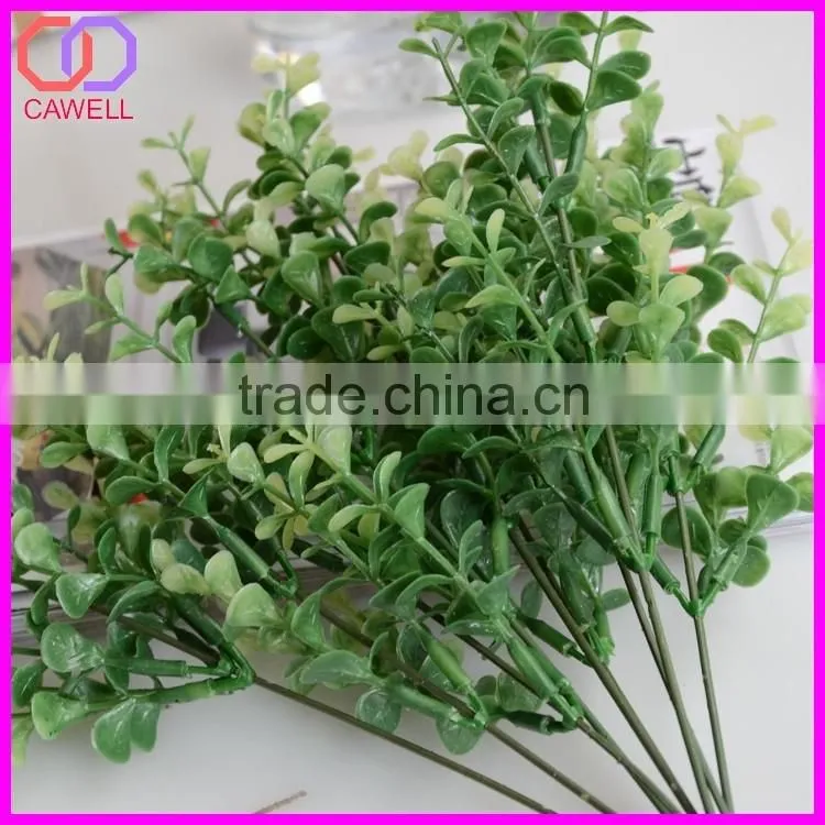 wholesale ornamental green eucalyptus plastic artificial foliage for flower arrangements