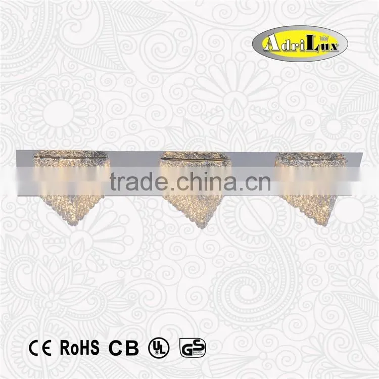 Pyramid shade metal decorative G9 wall lighting fixture