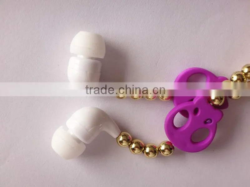 Necklace earphone for women/girls from factory in China