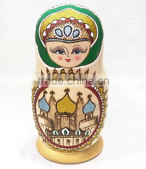 Factory direct hot selling colorful russian doll