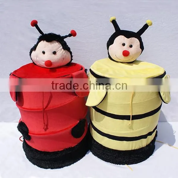 Folded hamper basket