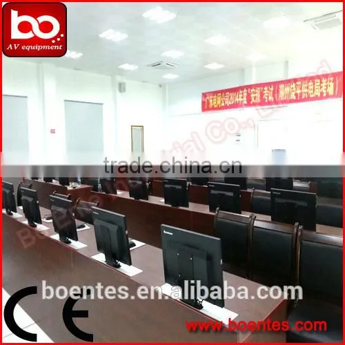 Conference System Equipment for 17 Inch Motorized Pop Up LCD Monitor Lift Mechanism with RS232 Port
