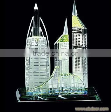 2016 Best selling innotative design new product crystal building model