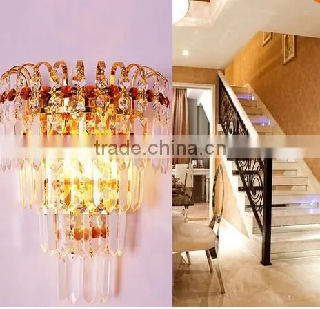 Elegant crystal light bead for wall lamp