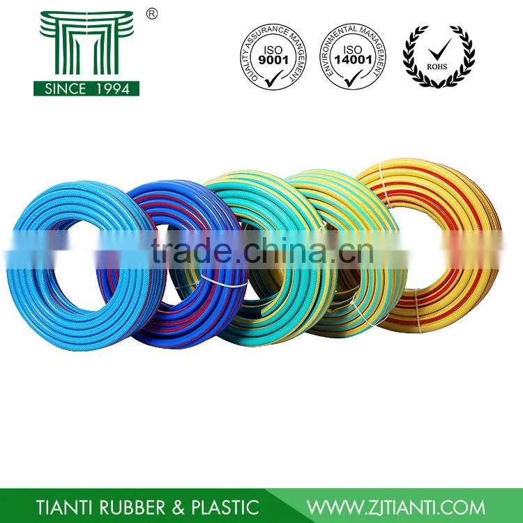 5/8" PVC garden hose, garden water hose with brass connector