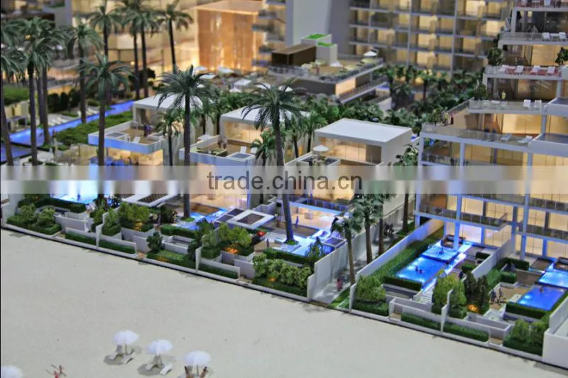 beach house building model &3d architectural model