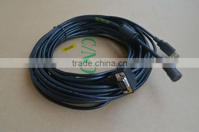 Lilliput cables standard 15 pin male VGA/male USB A connectors PC side and a 9 pin Mini DIN connector