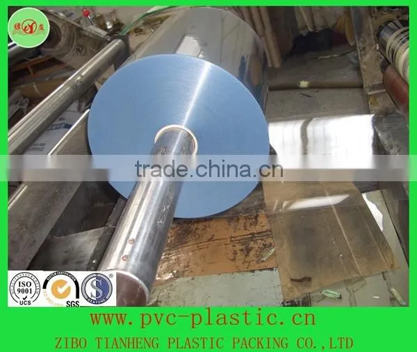 Transparent pvc sheet , plastic PVC roll for folding box