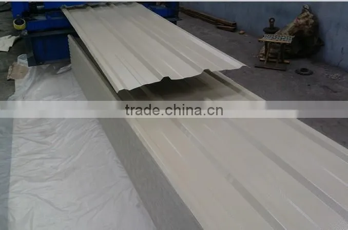 grey beige roofing sheet exported to Nigeria