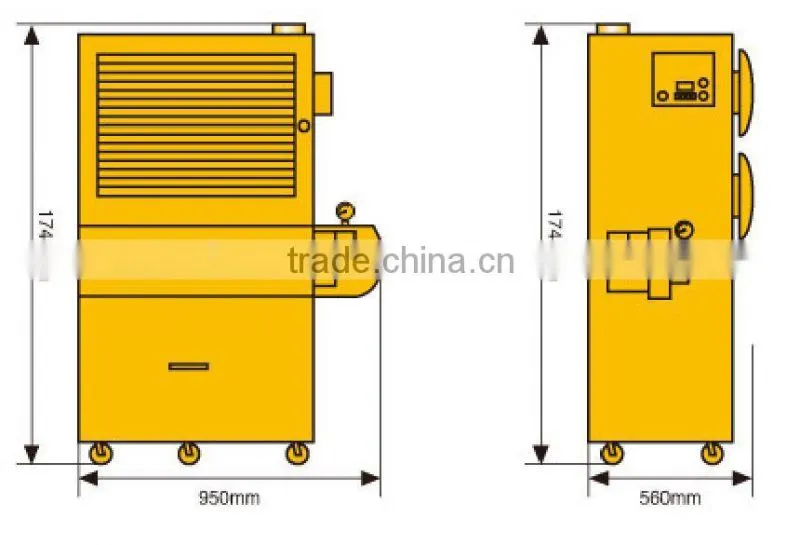 2015 hot sale waste oil heater with burner