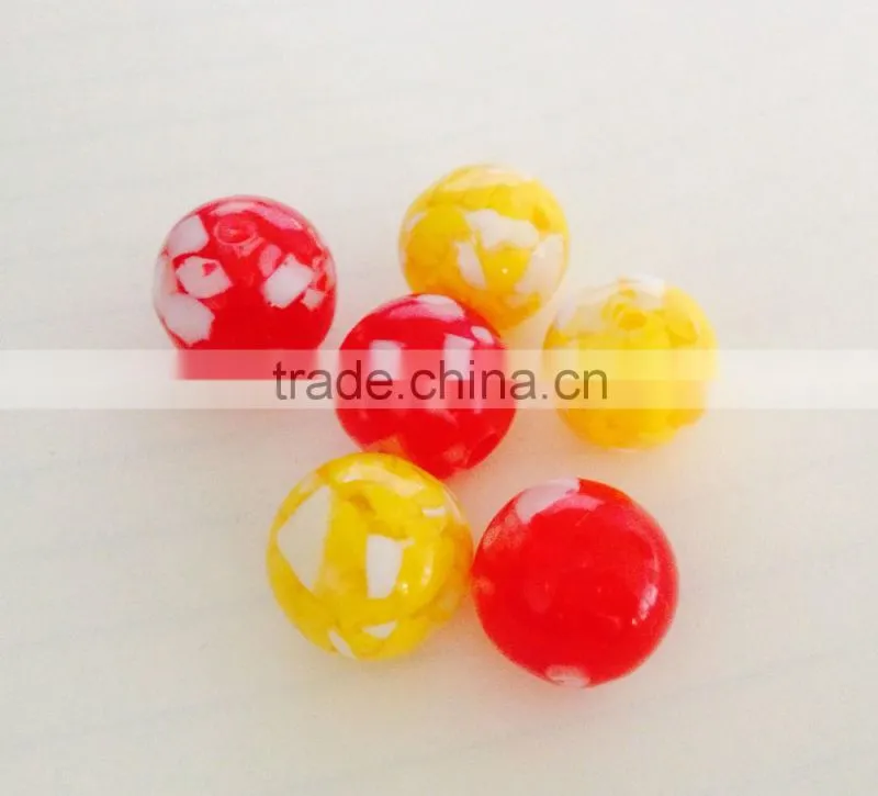 High quality wholesale professional techinical treated blue and white beachwear accessory bead with hole