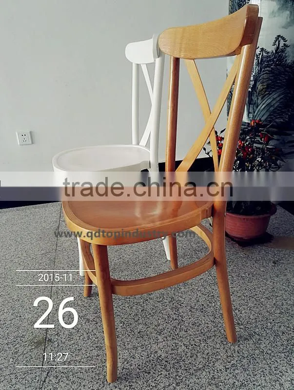 Stackable Beech White Tuscan Chair