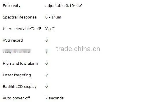 Industrial type high temperature infrared thermometer HT-8875 high accuracy thermometer