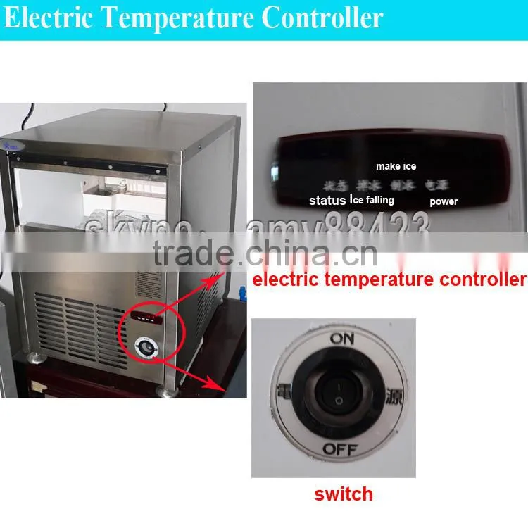 ice maker machine produces ice cube 25 by 25 mm