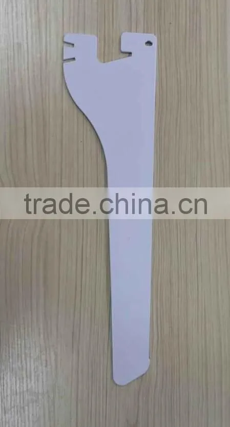 Foshan manufacturer white color iron slatwall single slotted channel