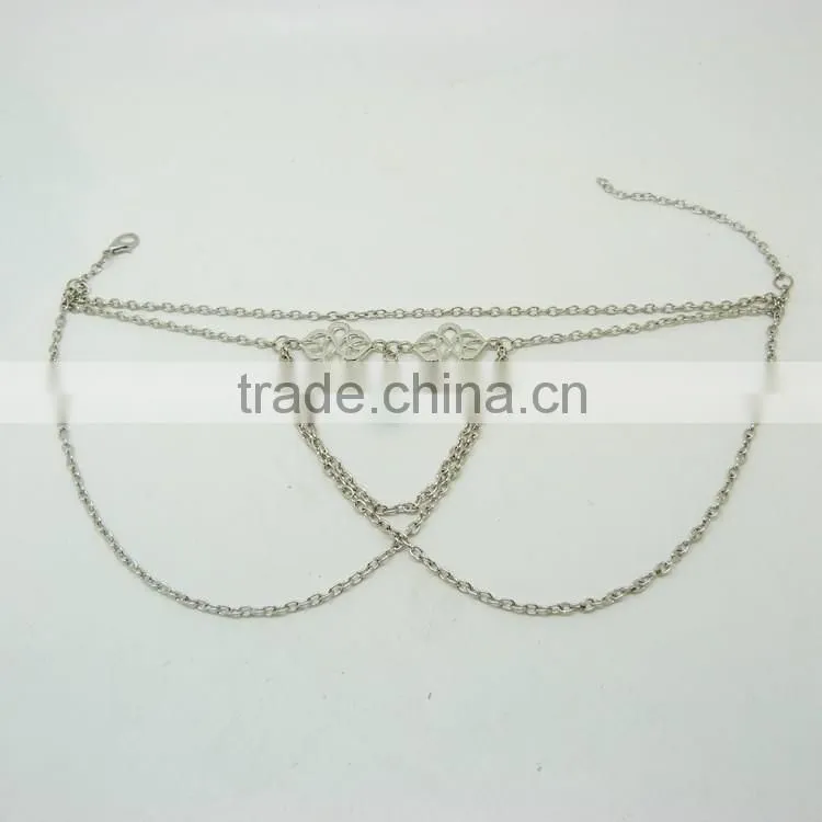 Fashion hollow out auspicious sign arm chain