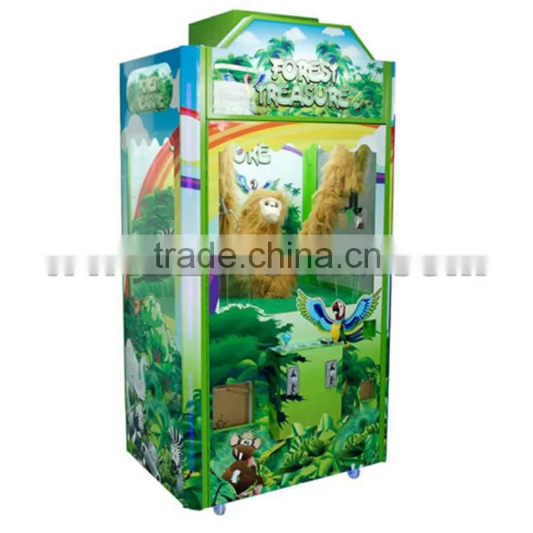kids coin operated Forest Treasure toy crane machine terminator salvation mini arcade game machine for children game center