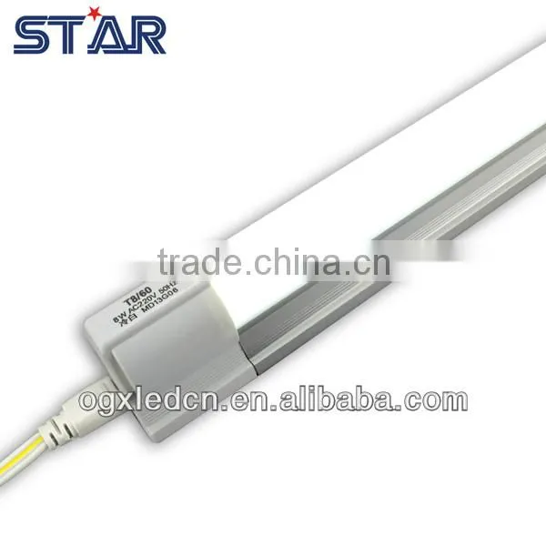 T8 All In One LED Straight Integrative Tube Light 2ft/600mm
