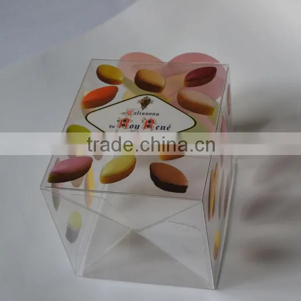 cubic boxes polypropylene or PVC with customized printing.