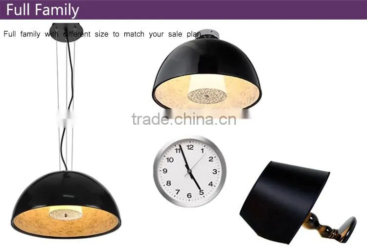 unique design big and small size metal single modern pendant lamp