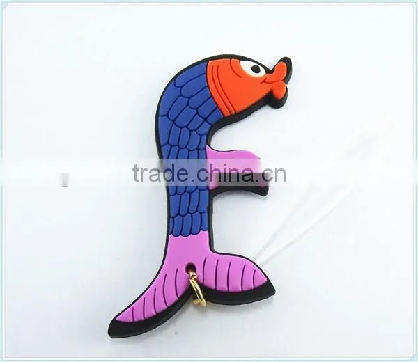 custom shape letter keyring