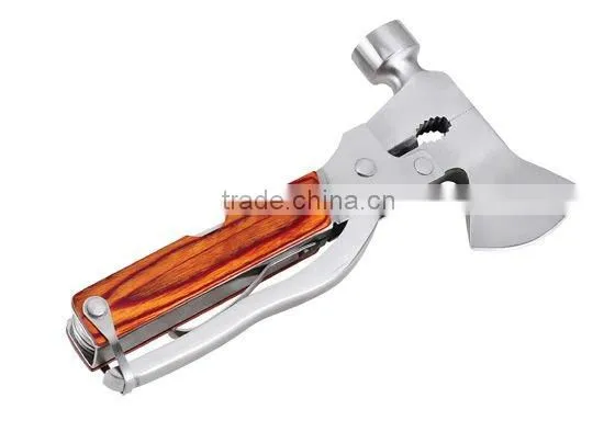 Portable multi-function crimping cable stripping tool