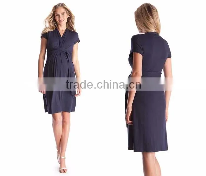 Spring summer new maternity breastfeeding rap one piece
