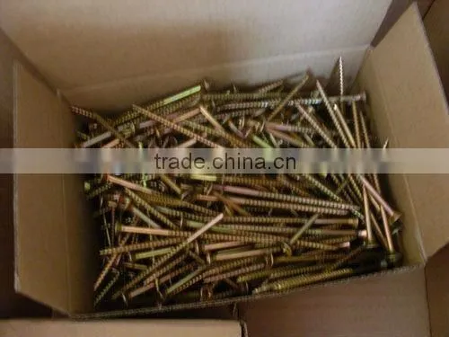 M3.5-M6.0 Countersunk Chipboard Screws,Pozi Drive Flat Head chipboard Screws ZP