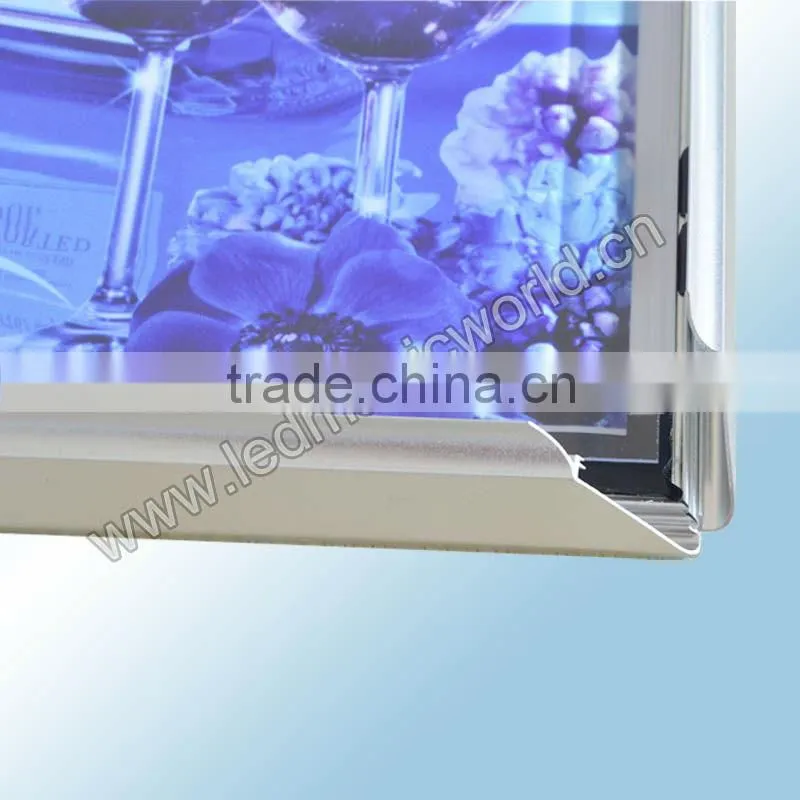 Restaurant Backlit Board Advertising Aluminum poster frame/Slim Light Box/Frame Picture