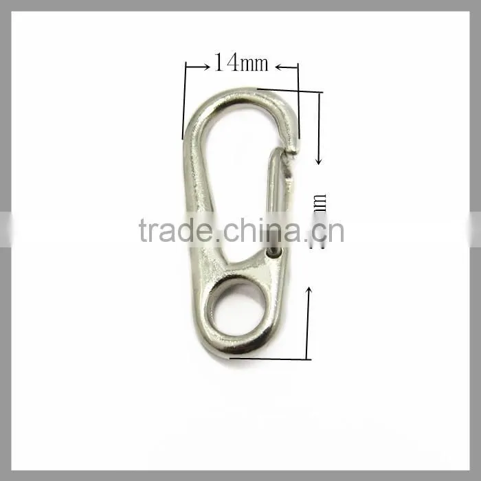 Silver Metal Snap Hook And Eye KeyChain Hook