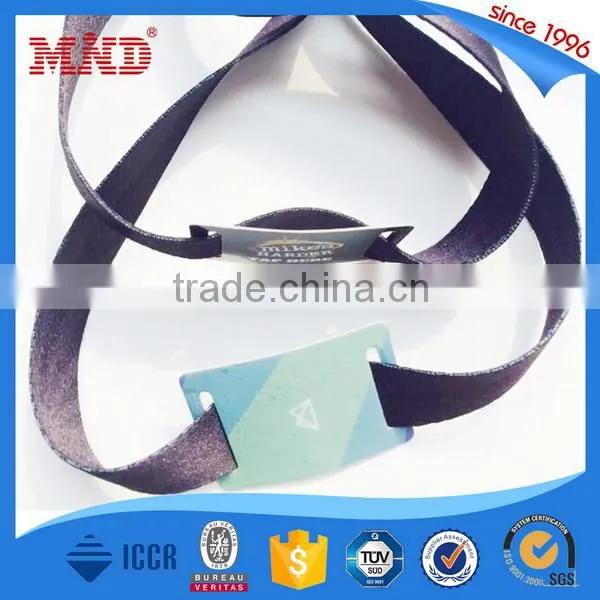 MDWW06 RFID ISO 18000-6C UHF fabric party wristbands woven wristbands
