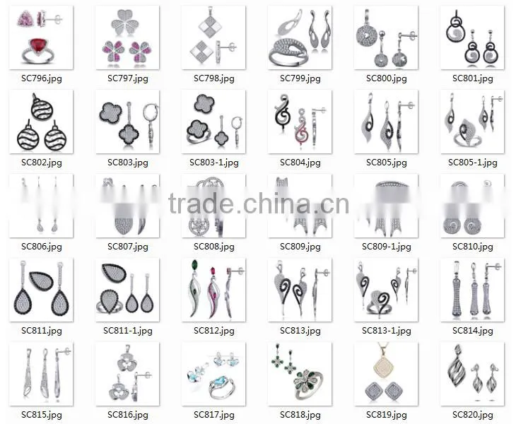 Hot Sale flower shaped cubic zircon jewelry