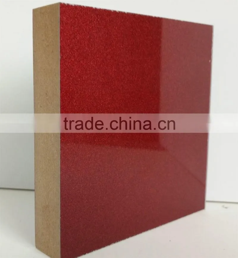 ST-C13 Shining red color kitchen cabinet doors panels uv mdf board