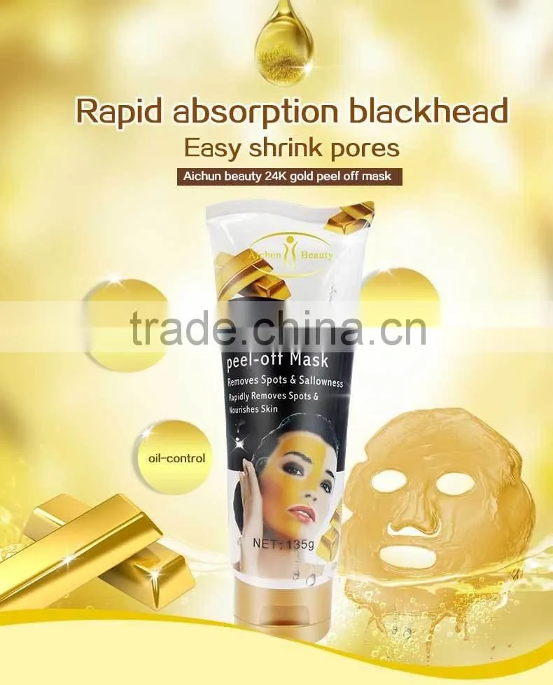 Best Selling Blackhead 24K Gold Peel-Off Mask For Acne and Spots