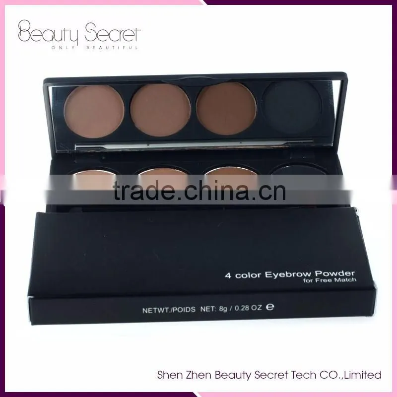 Affordable Private Label Eyebrow Pencils 4 color Eyebrow Palette with eyebrow pencil