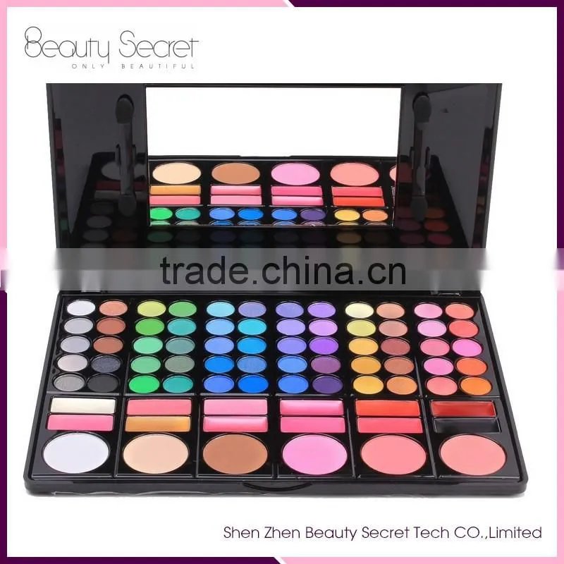OEM 78 colors make up eyesahdow palette eyeshadow for girls