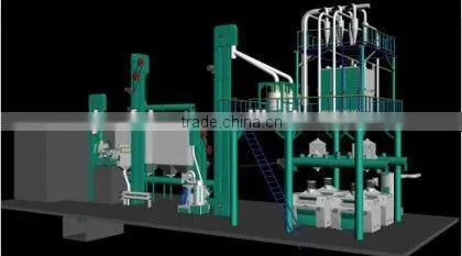 wheat flour mill machine for export 10ton to 1000ton/24hour