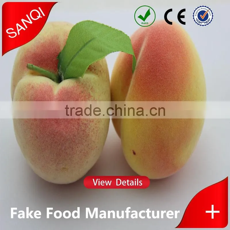 Wholesale artificial peach,artificial fake peach fruit for props and decoration