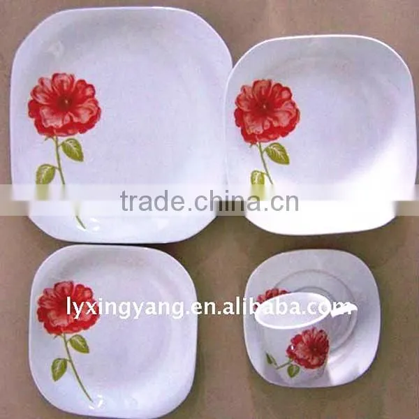 square porcelain dinner set,square ceramic dinner set,porcelain square dinner sets