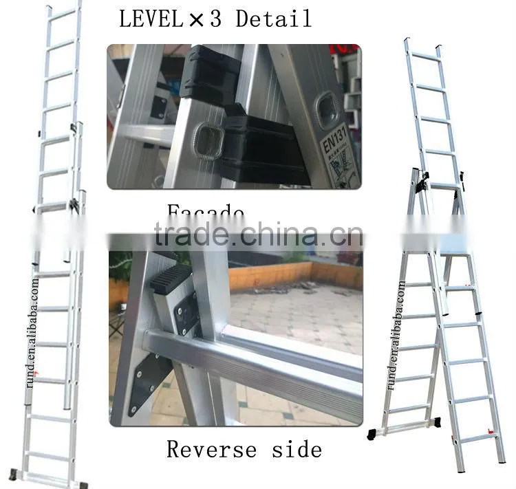 RD-LD-3 telescopic ladder fiberglass