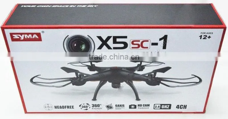 High quality PRO Quadcopter helicopter HD 2MP Camera drone syma x5sc
