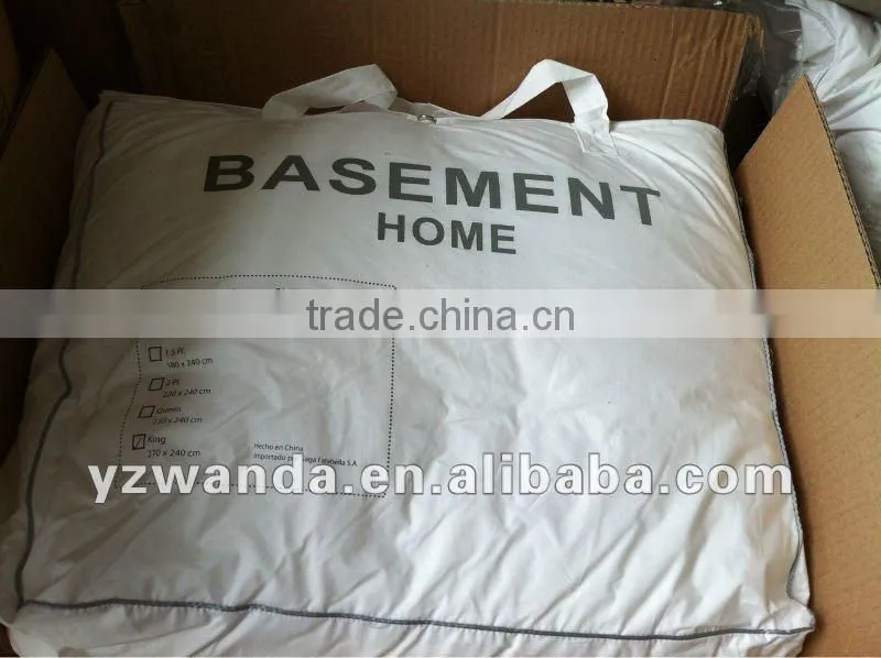 Wholesale hotel white duck down duvet down pillow down quilt