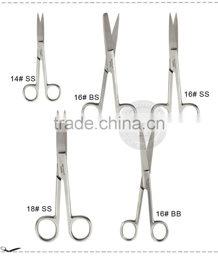 Kinds of stainless steel livestock surgical scissors