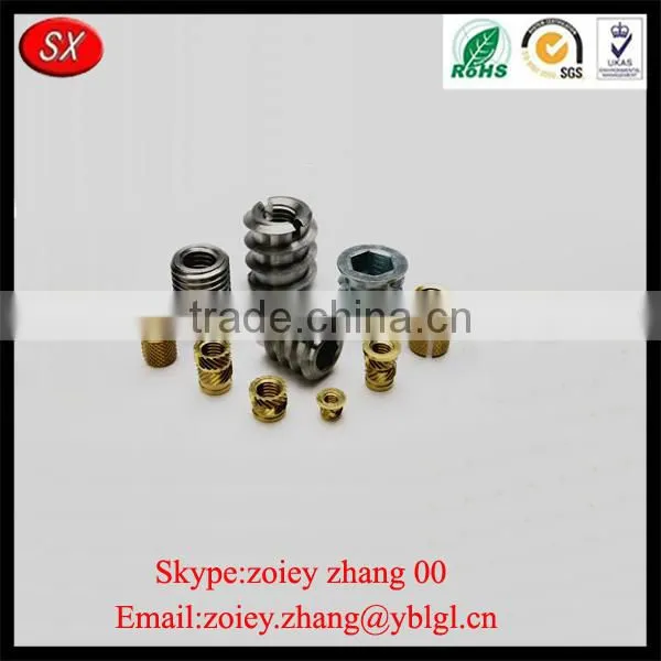China Factory Provide Slotted Coarse Threaded Inserts With ISO Passed